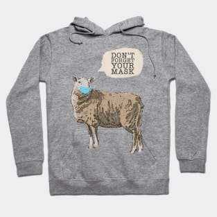 Sheep Wearing A Face Mask Hoodie